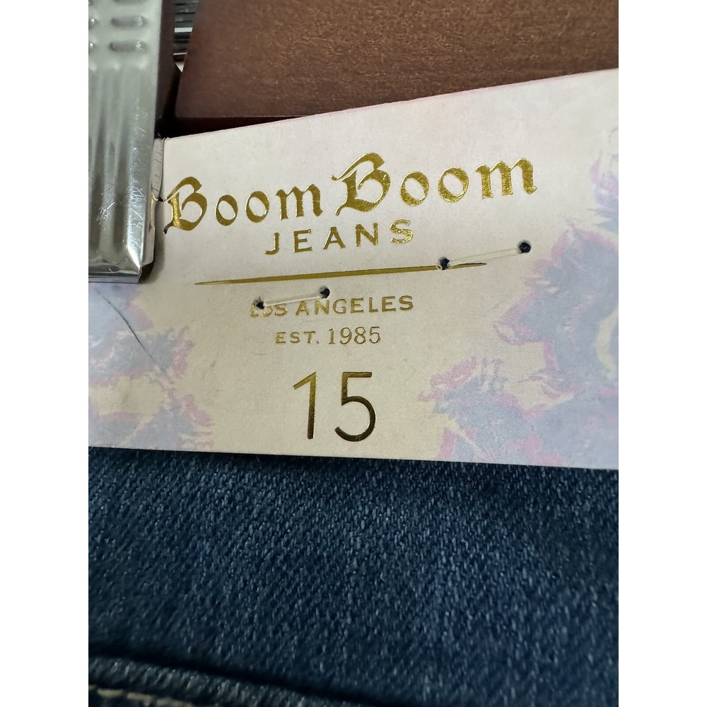 Boom Boom Jeans Womans size 15 Distressed Skinny Zip Ankle - Picture 13 of 16